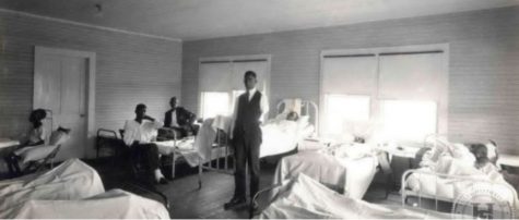 This picture is explaining that this hospital was set up by the Red Cross following the 1921 Tulsa Race Massacre. 
